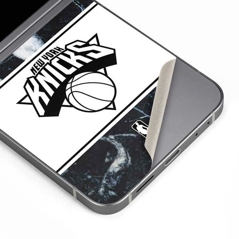 NBA New York Knicks Marble Galaxy Z Flip6 Skin